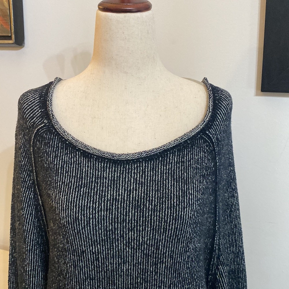 Free People Lenox Ribbed Tunic Sweater in Onyx - Picture 3 of 5